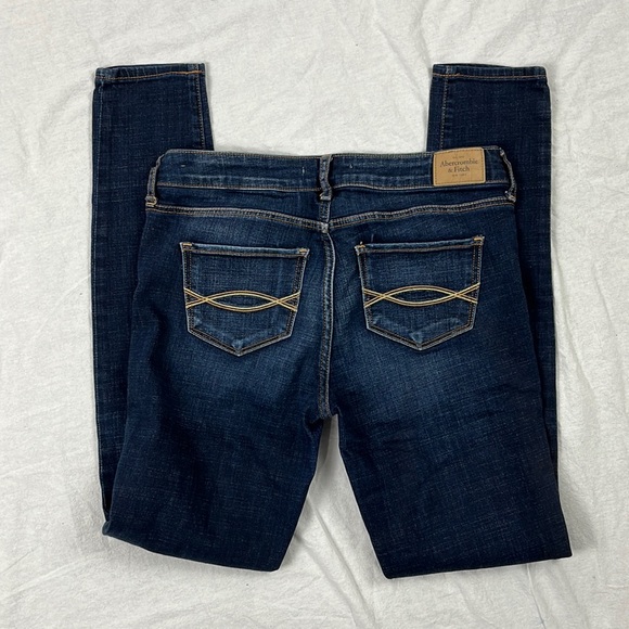 Abercrombie & Fitch High Rise Stretch Straight Leg Jeans W27 L31 - Picture 4 of 5